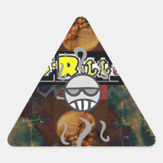 Pegatina caótico J-Rilla y triángulo de cráneo