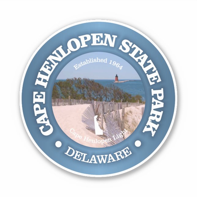 Pegatina Cape Henlopen SP (Anverso)
