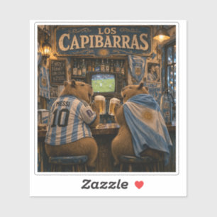 Pegatina Capibarra Stickers bar ilusión
