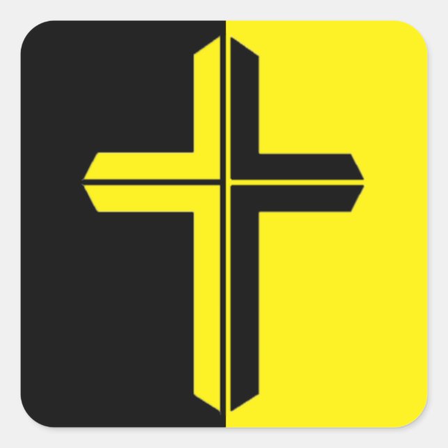 Pegatina capitalista de Anarcho cristiano (Anverso)