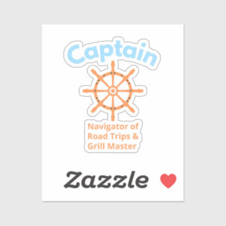 Pegatina Capitán – Navegante de Viajes por Carretera