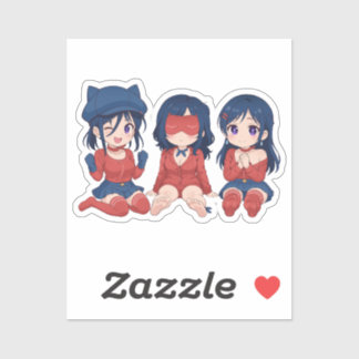 Pegatina Cappy Mita Sleepy Mita Kind Mita Chibi Cute Anime