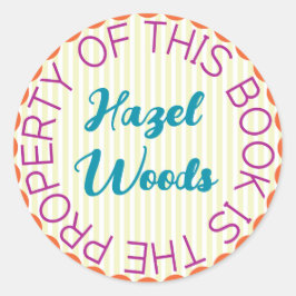 Pegatina caprichoso, colorido y audaz