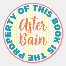 Pegatina caprichoso, colorido y audaz