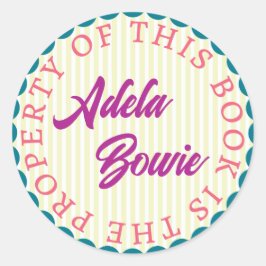 Pegatina caprichoso, colorido y audaz