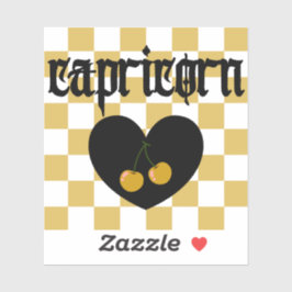 Pegatina Capricornio Arte de cerezo bajo control estético g