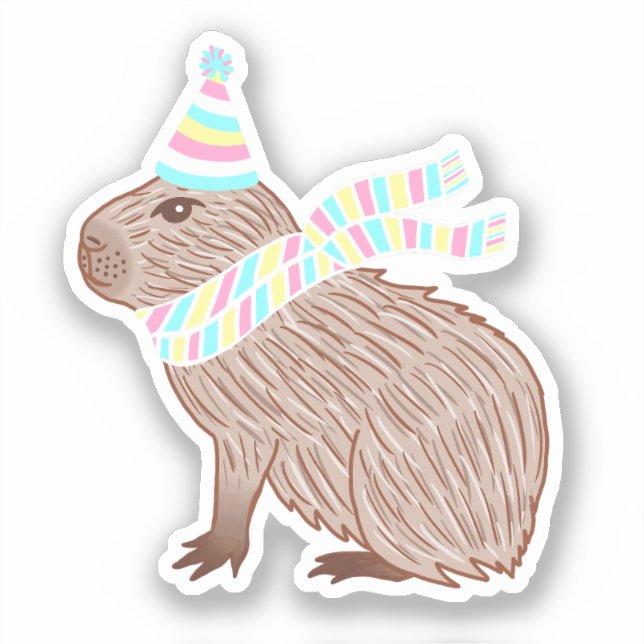 Pegatina Capybara (Anverso)
