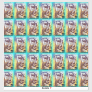 Pegatina cara de buddha