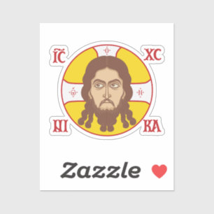 Pegatina Cara Del Icono Ortodoxo De Jesucristo