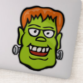 Pegatina Cara Frankenstein | monstruo de Halloween