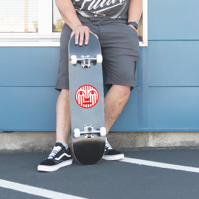 Pegatina Cara Roja Modern 4Matt (Patinador)