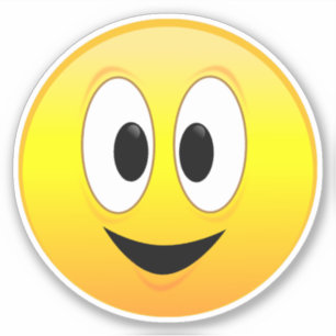 Pegatina Cara sonriente feliz