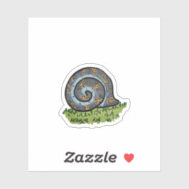 Pegatina Caracol con caparazón de luz