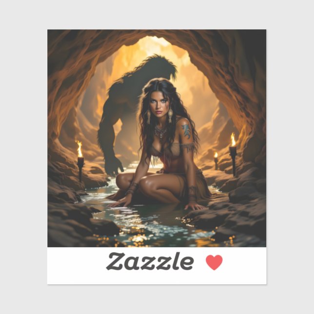 Pegatina Carácter cueva primario no 5 (en serie de 14) (Hoja)