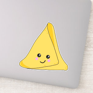 Pegatina Carácter cute indio samosa kawaii
