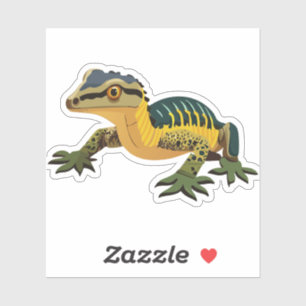 Pegatina Caracter de Personalizado Cute Baby Lizard