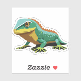 Pegatina Caracter de Personalizado Cute Baby Lizard