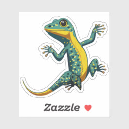 Pegatina Caracter de Personalizado Cute Baby Lizard