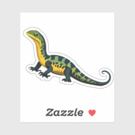 Pegatina Caracter de Personalizado Cute Baby Lizard