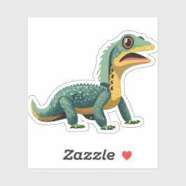 Pegatina Caracter de Personalizado Cute Baby Lizard