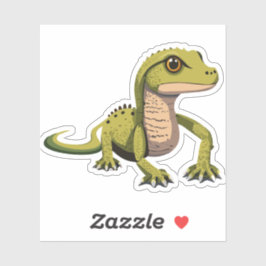 Pegatina Caracter de Personalizado Cute Baby Lizard