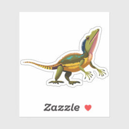 Pegatina Caracter de Personalizado Cute Baby Lizard