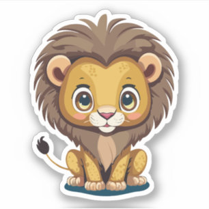 Pegatina Caracter de Personalizado de leones