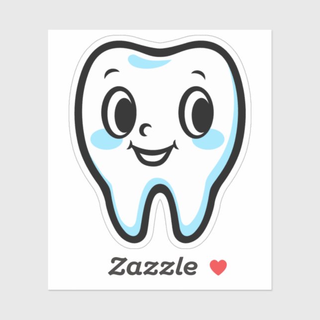 Pegatina Carácter dental de corte (Hoja)