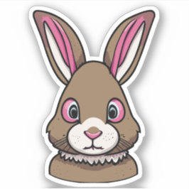 Pegatina Caracter Personalizado de conejo