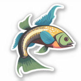Pegatina Caracter Personalizado de peces beta macho