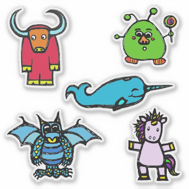 Pegatina Caracteres de "el libro de alfabetos" (ADNUY) (Anverso)