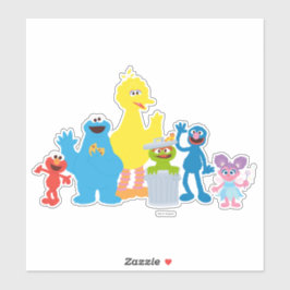 Pegatina Caracteres personalizados de Plaza Sésamo