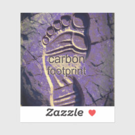 PEGATINA CARBON FOOTPRINT