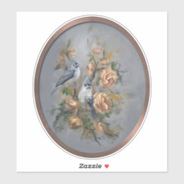 Pegatina Carboneros moñudos