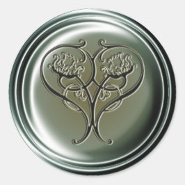 Pegatina cardíaco embobado