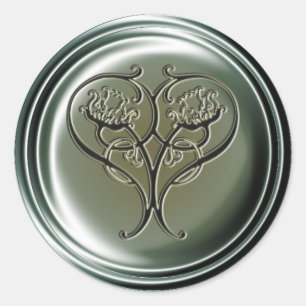 Pegatina cardíaco embobado