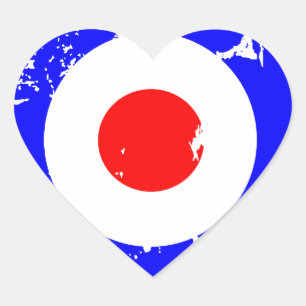 Pegatina cardíaco objetivo de edad avanzada de eda