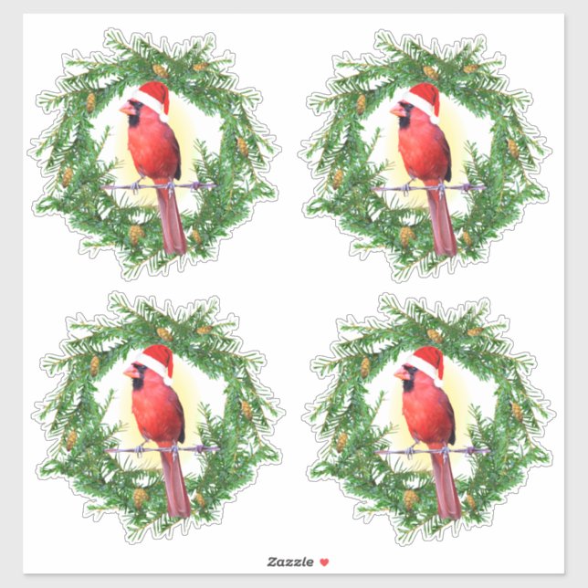 Pegatina Cardinal Holiday (Hoja)