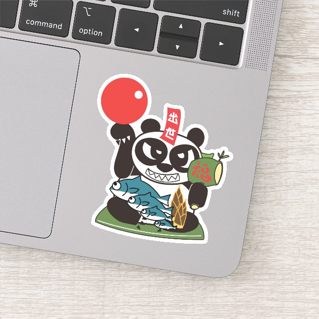 Pegatina Career Panda Dios (Detalle)