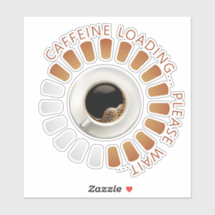 Pegatina Carga de cafeína