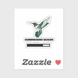 Pegatina Cargando Hummingbird Season Por Favor Espera