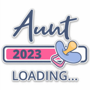 Pegatina Cargando I - Ascendido A Tía En 2023