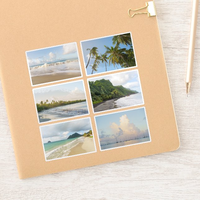 Pegatina Caribbean Dreams Tropical Beach Photo Stickers (Cuaderno)