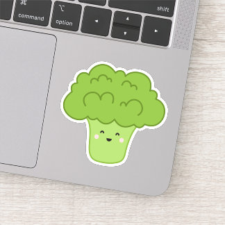 Pegatina Caricatura de Cute kawaii broccoli