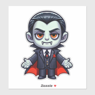 Pegatina Caricatura de vampiros atractiva