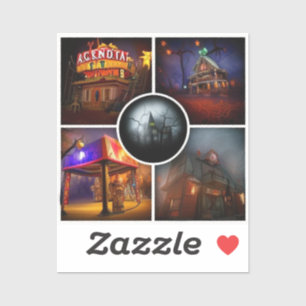 Pegatina Carnaval de las sombras: Entra en los enredos fond