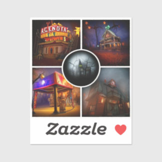 Pegatina Carnaval de las sombras: Entra en los enredos fond