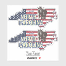 Carolina del Norte Estado Estados Unidos Mapa USA