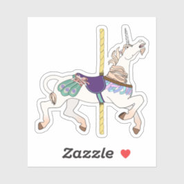 Pegatina Carousel Horse Unicorn