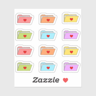 Pegatina Carpetas de archivos Office Trabajo Organizar arch